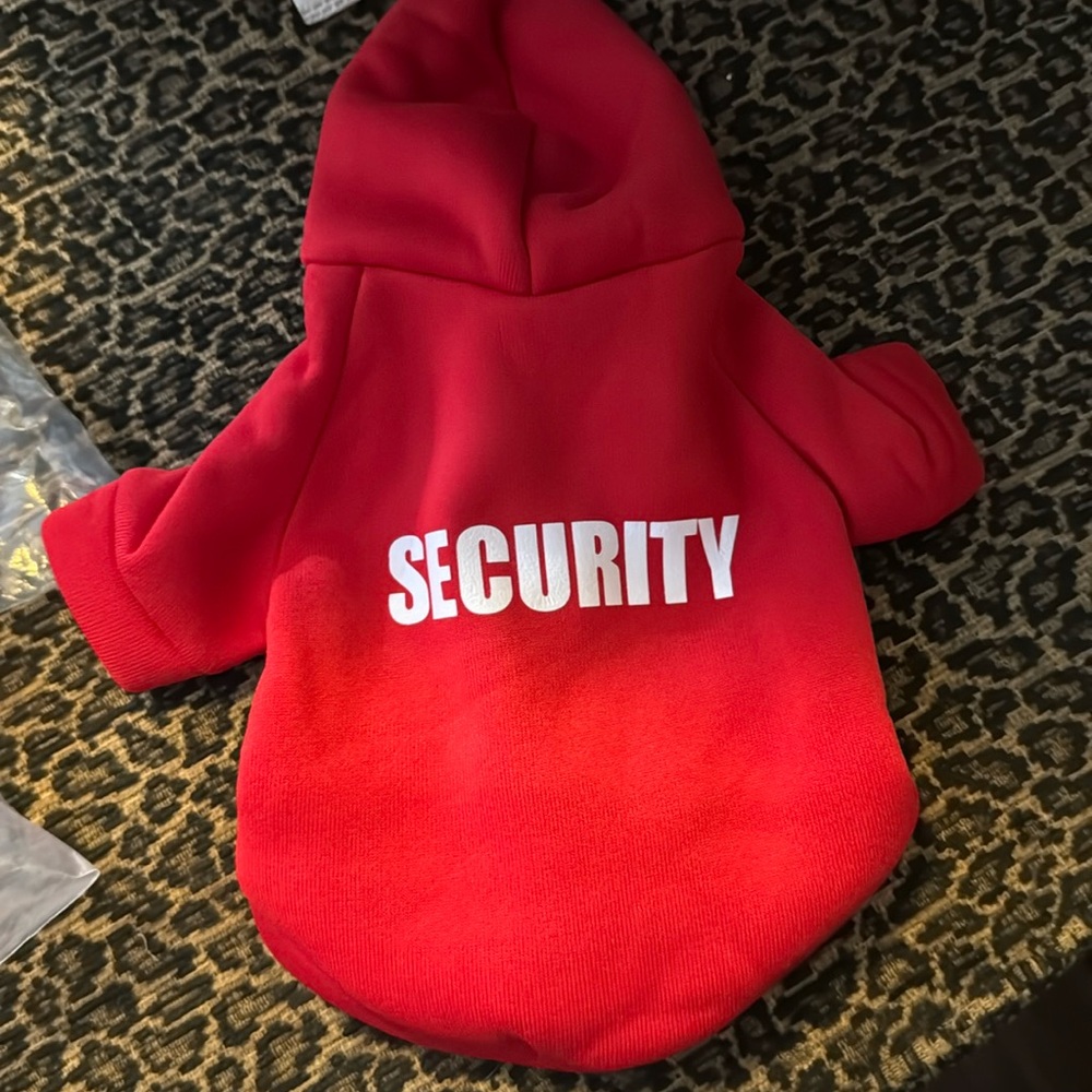 Security Hoodie for X-Small Dog Red